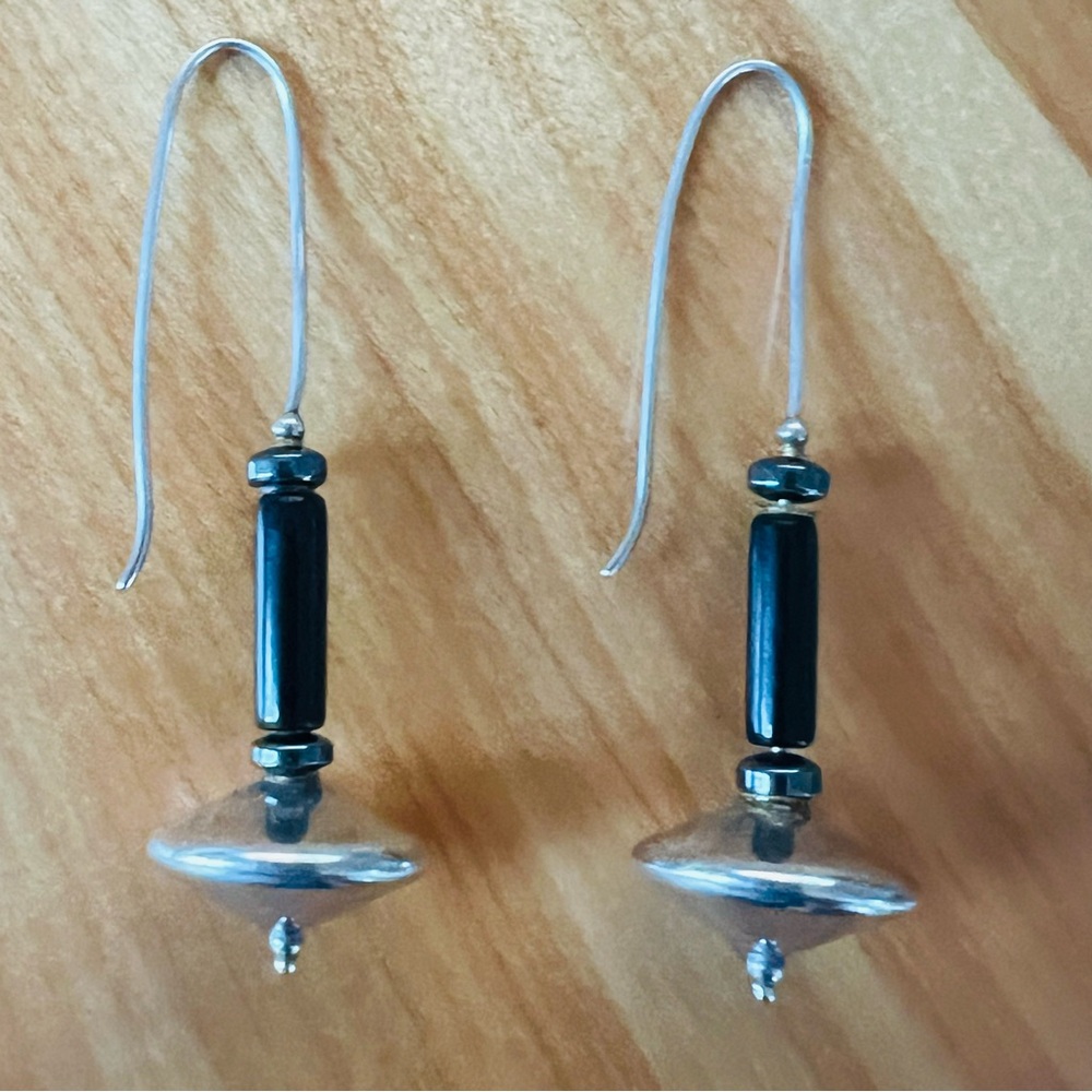 CONTEMPORARY STERLING DROP EARRINGS